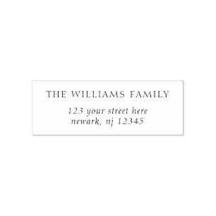 Minimalist Elegant Return Address Self-inking Stamp