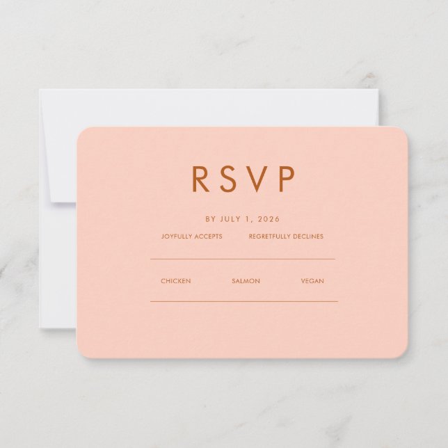 Minimalist Elegant | RSVP & QR Website Card (Front)
