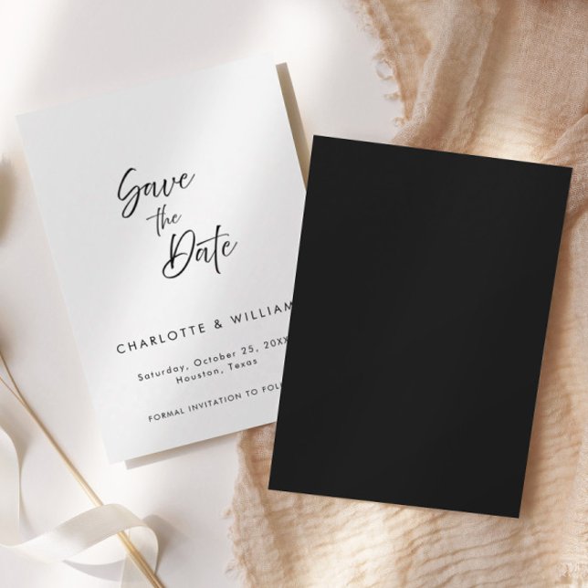 Minimalist Elegant Script | Wedding Save The Date (Creator Uploaded)