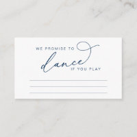 Minimalist Elegant Script Wedding Song Request