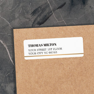 Minimalist Elegant Simple White Faux Copper Line