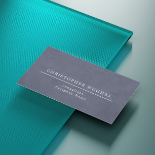 Minimalist Elegant Texture Blue Attorney at law Business Card