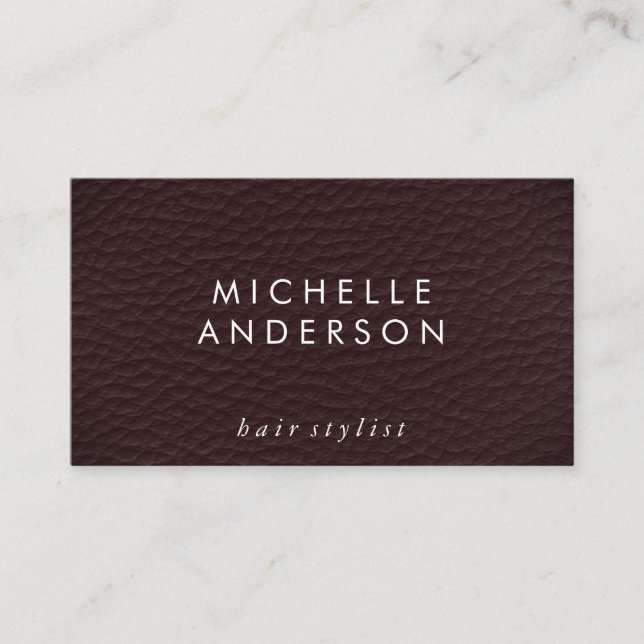 Minimalist Elegant Texture Business Card (Front)