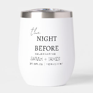 Minimalist Elegant the Night Before Wedding Party 