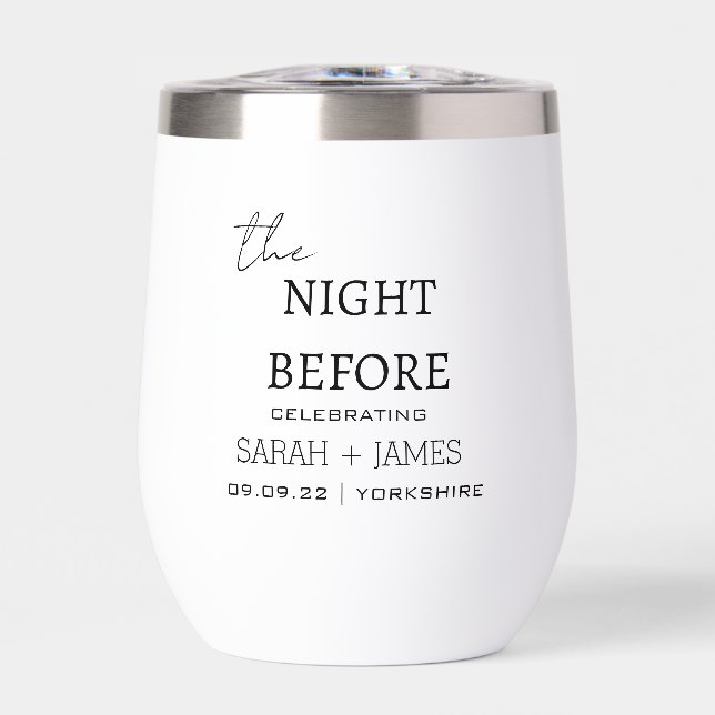 Minimalist Elegant the Night Before Wedding Party  (Front)