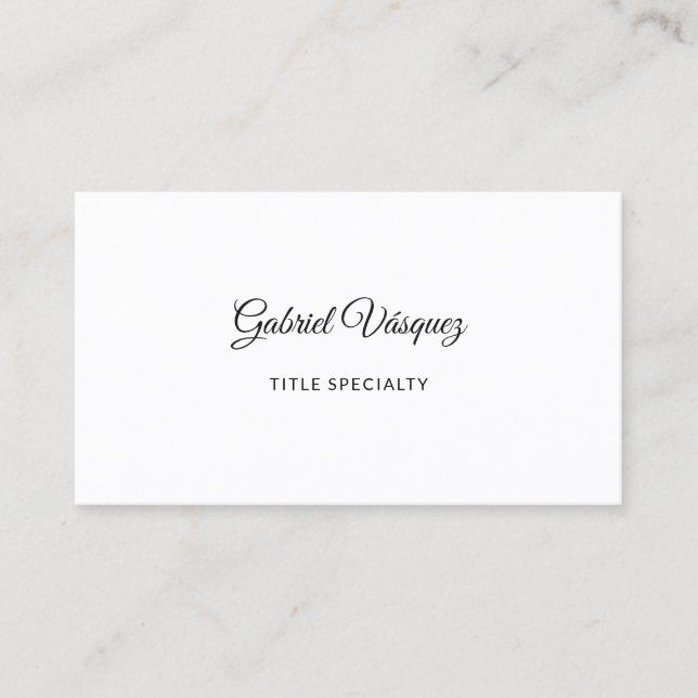 Minimalist Elegant Vibe Business Card (Front)