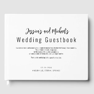 💍 Minimalist Elegant wedding  Guest Book