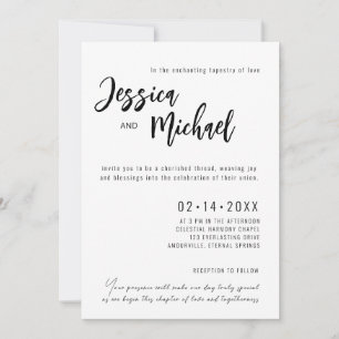 💍 Minimalist Elegant wedding Invitation