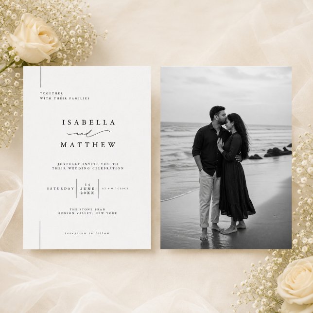 Minimalist Elegant Wedding Invitation (Creator Uploaded)