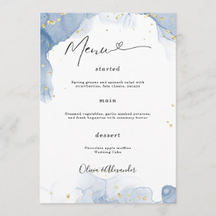 Minimalist Elegant Wedding Menu Poster Wedding
