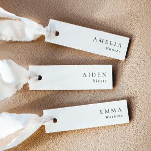 Minimalist Elegant Wedding Name Place Cards