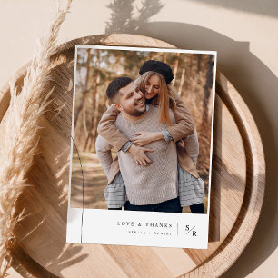 Minimalist Elegant Wedding Photo Invitation