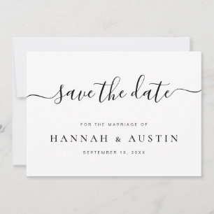 Minimalist Elegant Wedding Save The Date