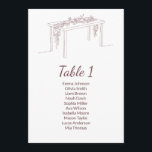Minimalist Elegant Wedding Seating Chart Cards<br><div class="desc">Make your wedding day organised and elegant with this Minimalist Wedding Seating Chart Table Program. Featuring a clean and sophisticated design, this program helps your guests find their seats effortlessly while adding a touch of luxury to your wedding decor. Perfect for any wedding theme, it is fully customisable to match...</div>
