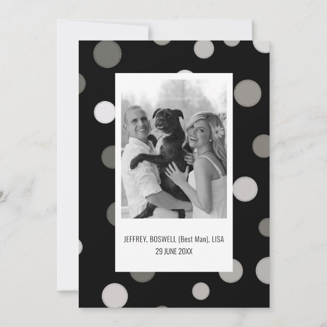 Minimalist, Elegant Wedding Thank You Card (Back)