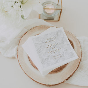 Minimalist Elegant Wedding Welcome  Napkin