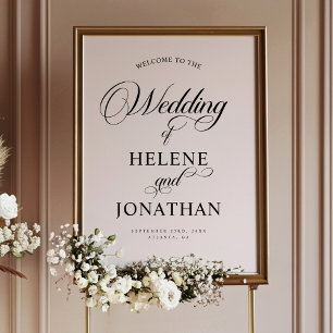 Minimalist Elegant Wedding Welcome Sign Decal