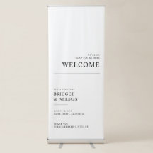 Minimalist Elegant Welcome Wedding