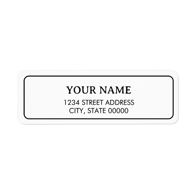 Minimalist Elegant White And Black  (Front)