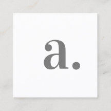 Minimalist Elegant White Monogram Modern QR Code 