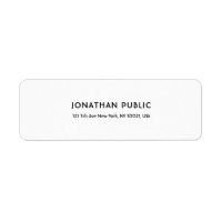 Minimalist Elegant White Professional Plain Modern