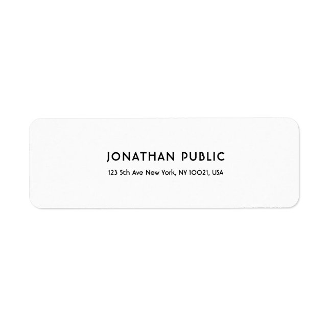 Minimalist Elegant White Professional Plain Modern (Front)
