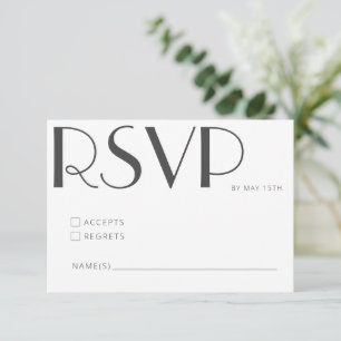 Minimalist Elegant White Template Art Deco Wedding