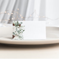 Minimalist elegant winter evergreen wedding