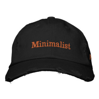 minimalist embroidered hat