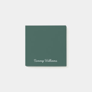 Minimalist Emerald Green Professional Simple Post-it Notes