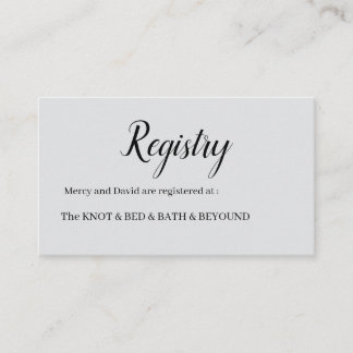 Minimalist enclosure card