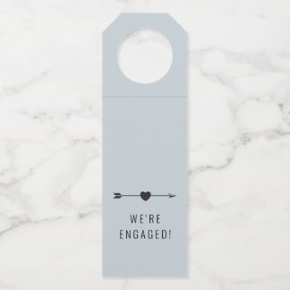 Minimalist | Engagement Ocean | Bottle Hanger Tag