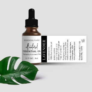 Minimalist Essential Oil Dropper Bottle Wrapper