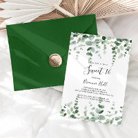 Minimalist Eucalyptus Sweet 16 Birthday Party