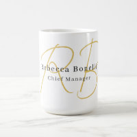 Minimalist Exclusive Modern Gold Color Monogram