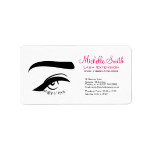 Minimalist Eye Black White Lash Extension Makeup  Label