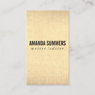 Minimalist Fabric Business Card