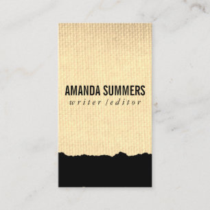 Minimalist Fabric Business Card