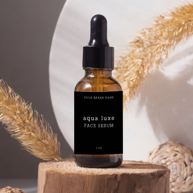 Minimalist Face Serum Label (Creator Uploaded)