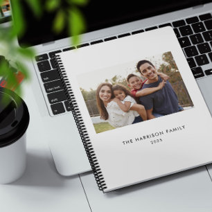 Minimalist Family Name and Photo Planner
