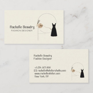 Minimalist Fashion Designer Elegant Boutique Brand Business Card
