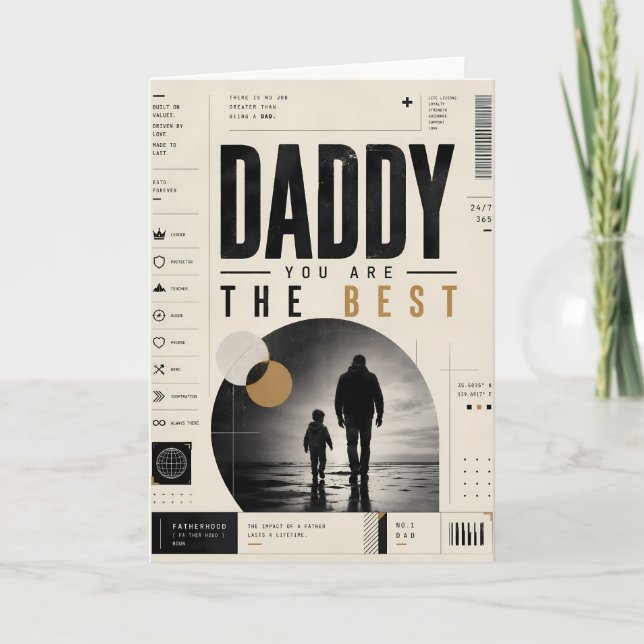 Minimalist Father’s Day Greeting Card (Front)