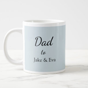 Minimalist Father's Day Coffee Mug   Kids Names 