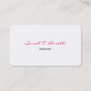 Minimalist Feminine Elegant Modern Professional Business Card