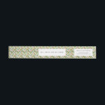Minimalist festive Christmas pattern Wrap Around Label<br><div class="desc">A modern take on a classic Christmas holidays pattern with this minimalist and simple collection,  to customise with your address or custom message.</div>