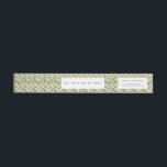 Minimalist festive Christmas pattern Wrap Around Label<br><div class="desc">A modern take on a classic Christmas holidays pattern with this minimalist and simple collection,  to customise with your address or custom message.</div>
