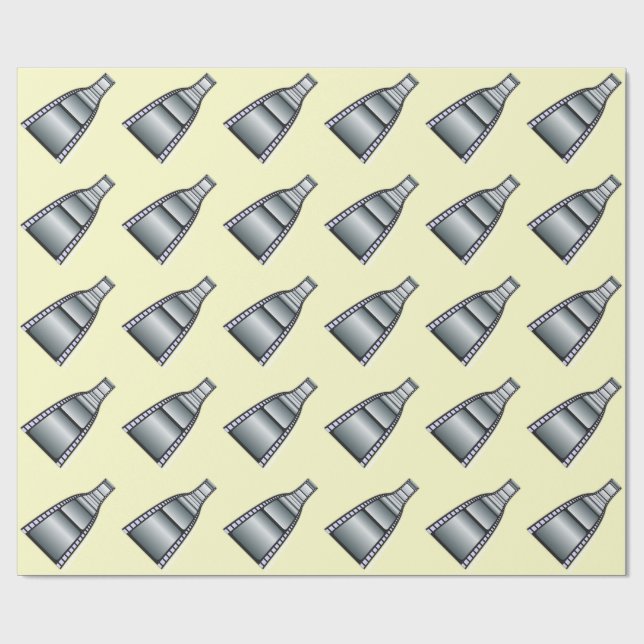 MINIMALIST FILM STRIP DESIGN PATTERN WRAPPING PAPER (Flat)