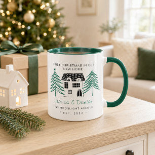 MINIMALIST FIRST CHRISTMAS IN OUR NEW HOME 2 Tone Mug
