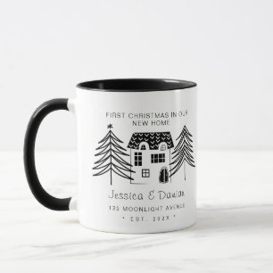 MINIMALIST FIRST CHRISTMAS IN OUR NEW HOME 2 Tone Mug