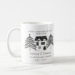 MINIMALIST FIRST CHRISTMAS IN OUR NEW HOME COFFEE MUG